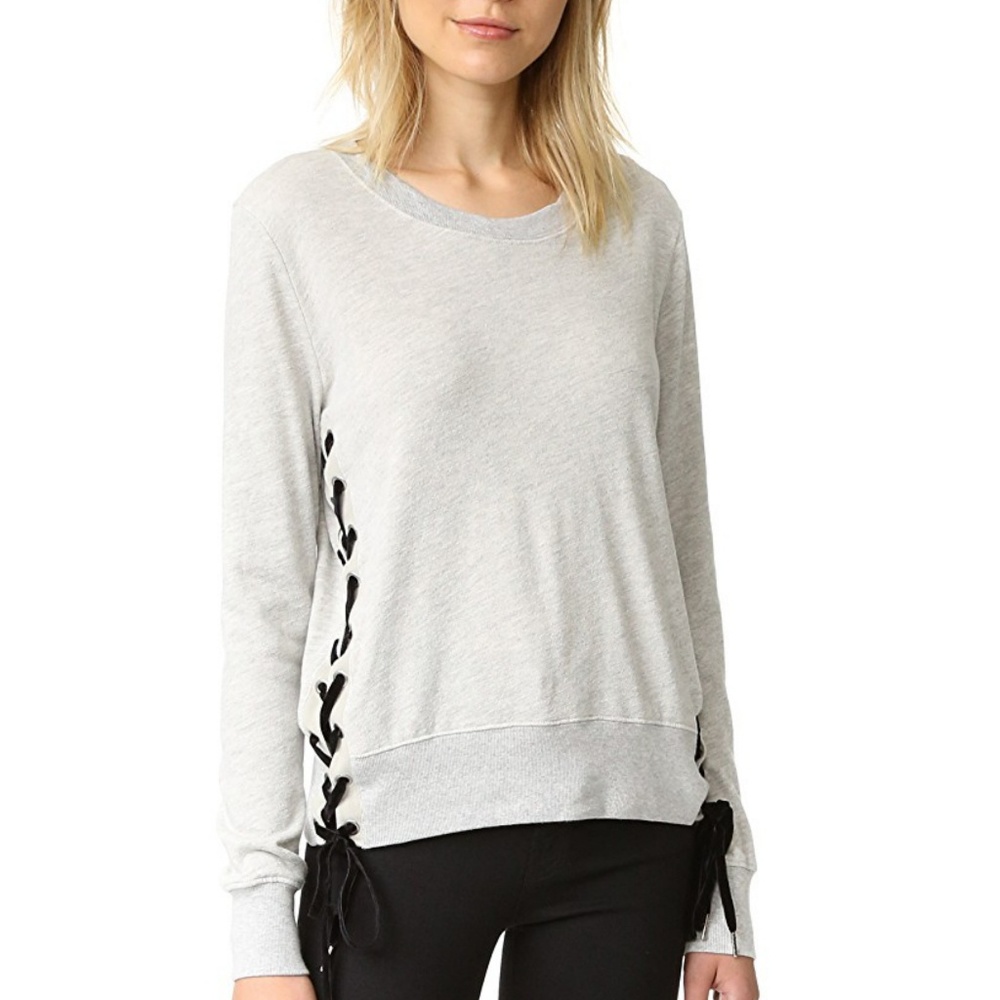 Pam & Gela Side Lace Up Sweatshirt